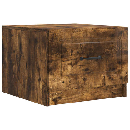 Salontafel met lade Gerookt eiken 49 x 50 x 37 cm Bewerkt hout