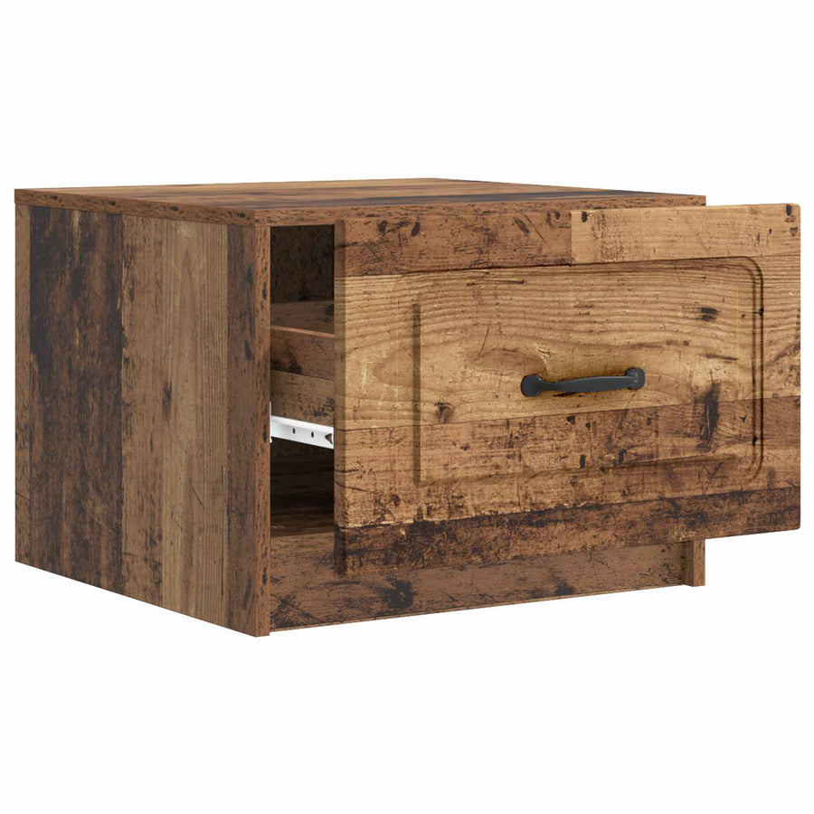 Salontafel met lade Oud hout 49 x 50 x 37 cm Bewerkt hout