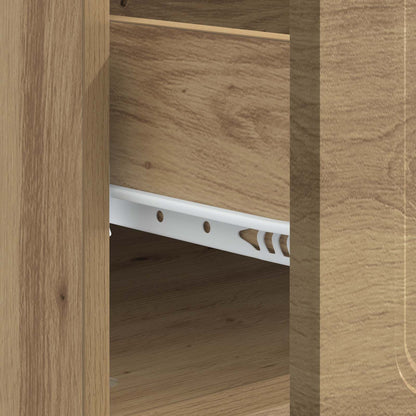 Salontafel Artisanaal eiken 49 x 50 x 37 cm Bewerkt hout