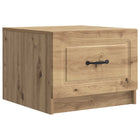 Salontafel eiken 49x50x37 cm met lade