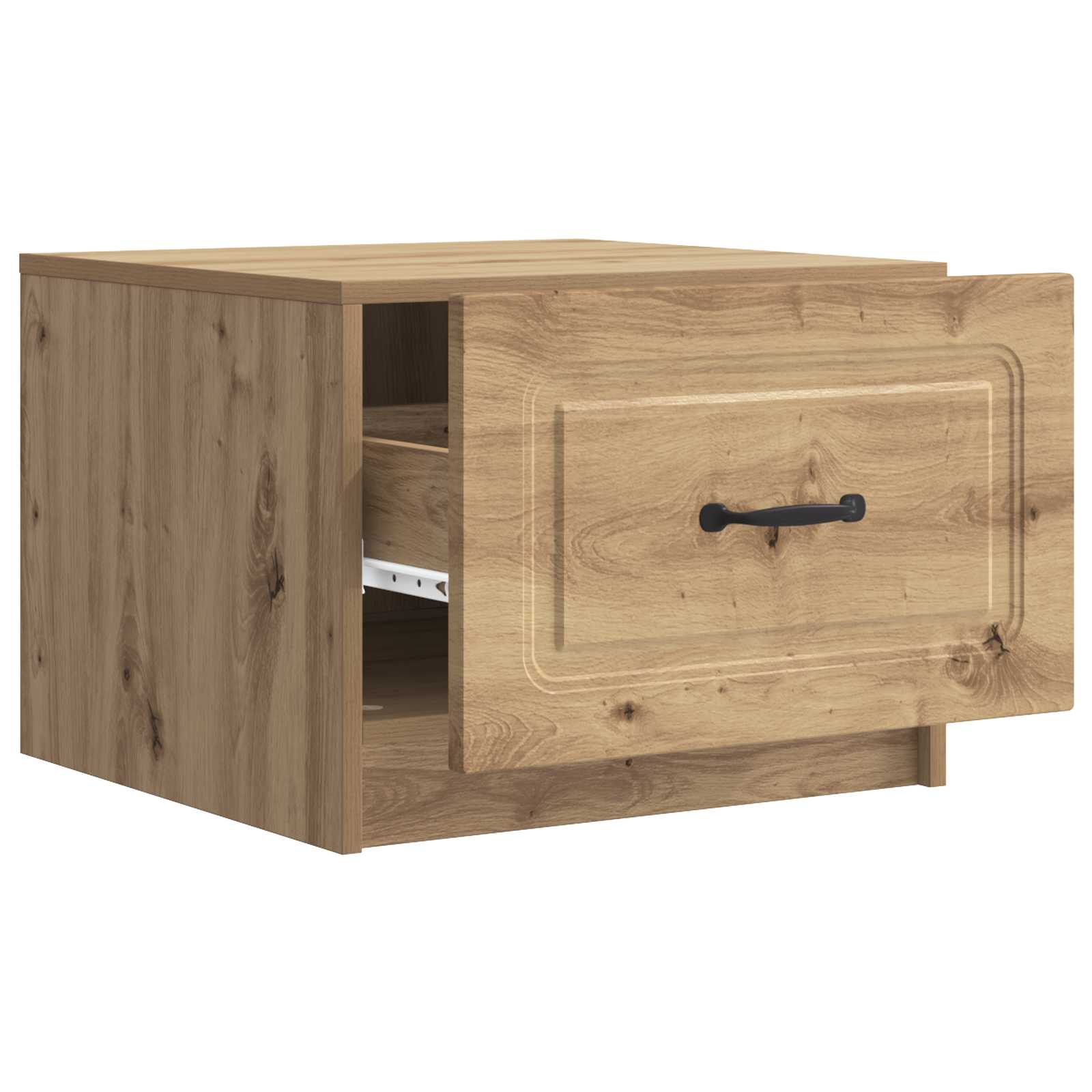 Salontafel Artisanaal eiken 49 x 50 x 37 cm Bewerkt hout