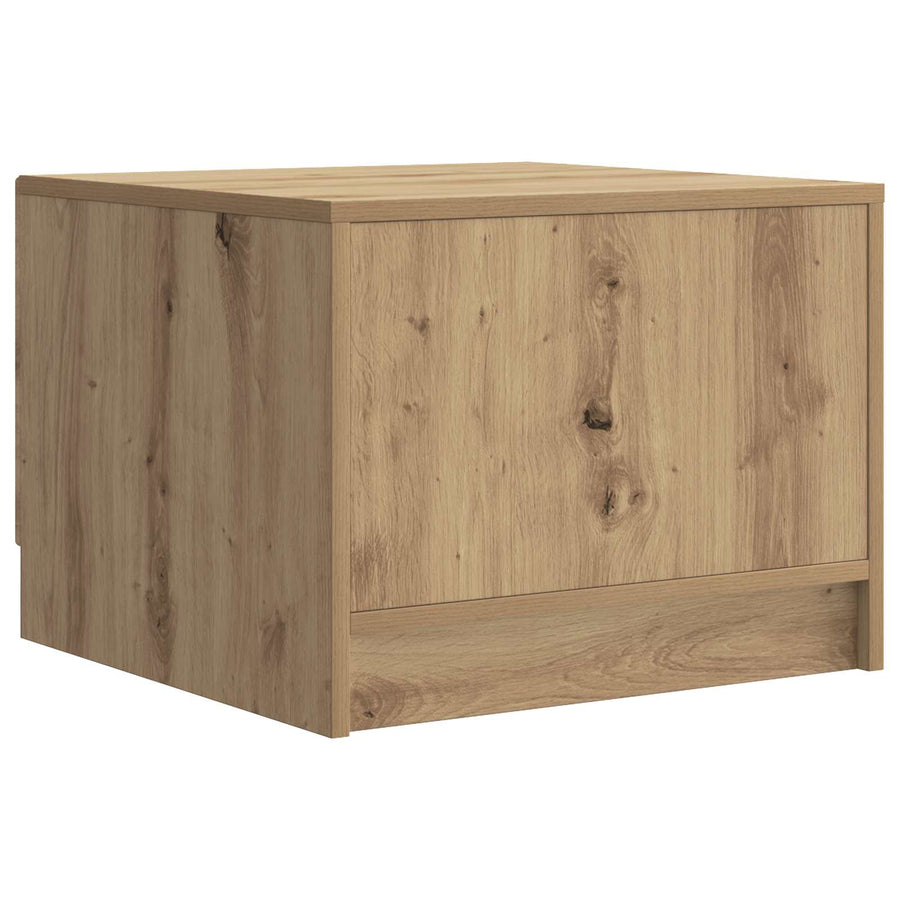 Salontafel Artisanaal eiken 49 x 50 x 37 cm Bewerkt hout