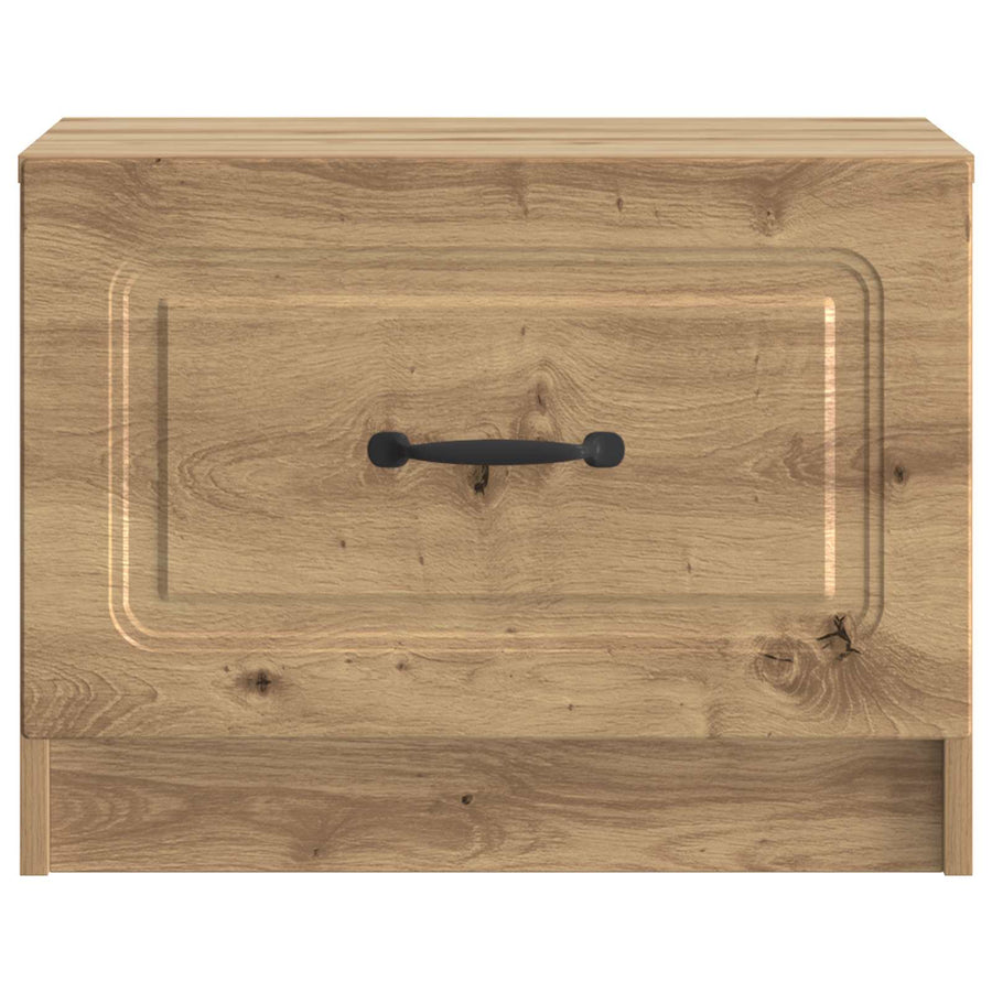 Salontafel Artisanaal eiken 49 x 50 x 37 cm Bewerkt hout