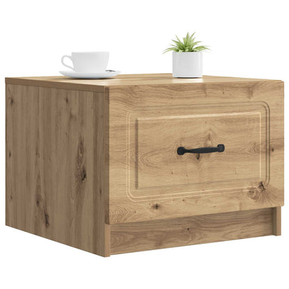 Salontafel Artisanaal eiken 49 x 50 x 37 cm Bewerkt hout