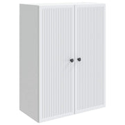 Wandkast 66x34.5x90 cm bewerkt hout wit muurmontage