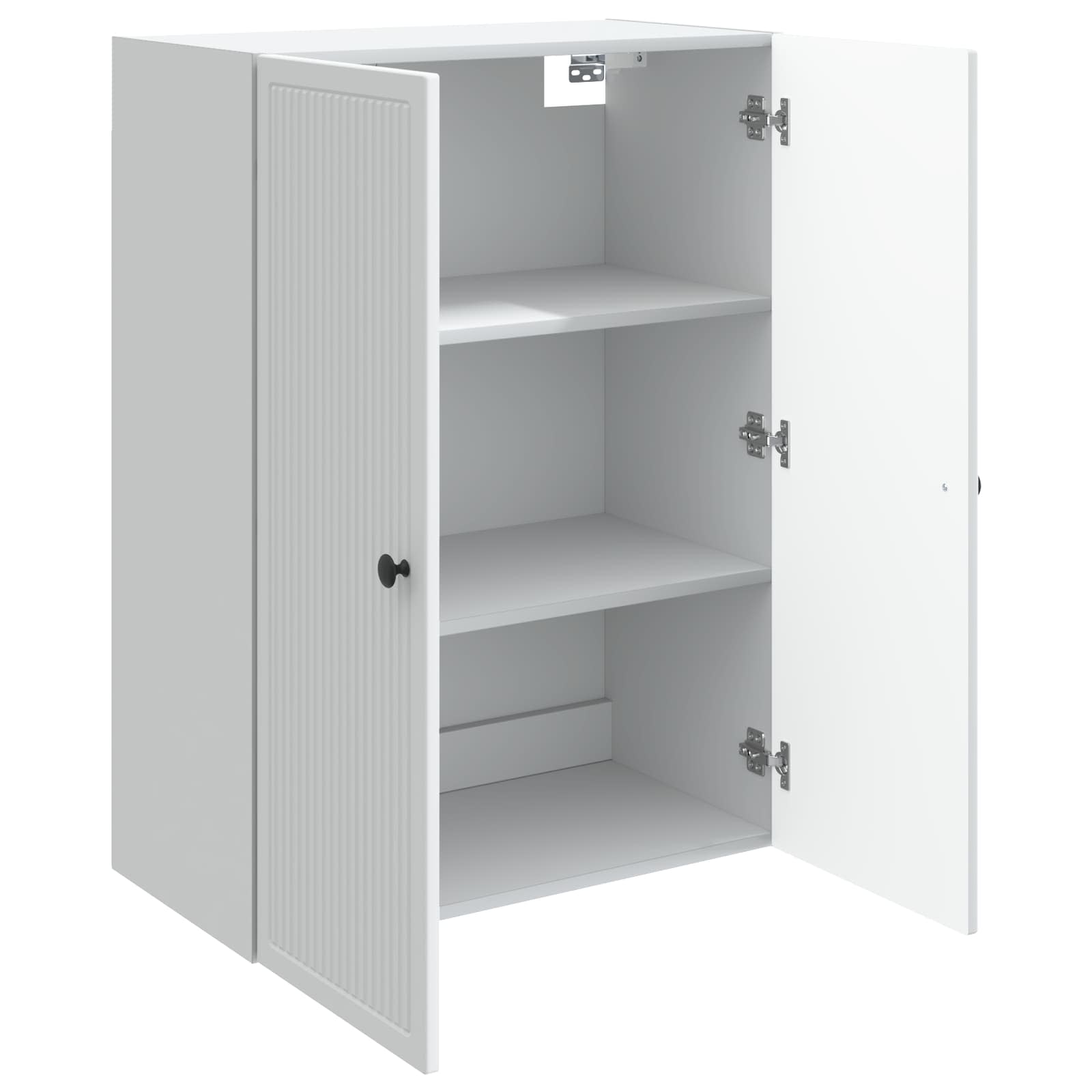 Wandkast Wit 66 x 34,5 x 90 cm Bewerkt hout
