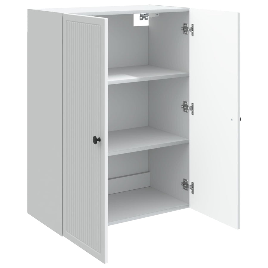 Wandkast Wit 66 x 34,5 x 90 cm Bewerkt hout