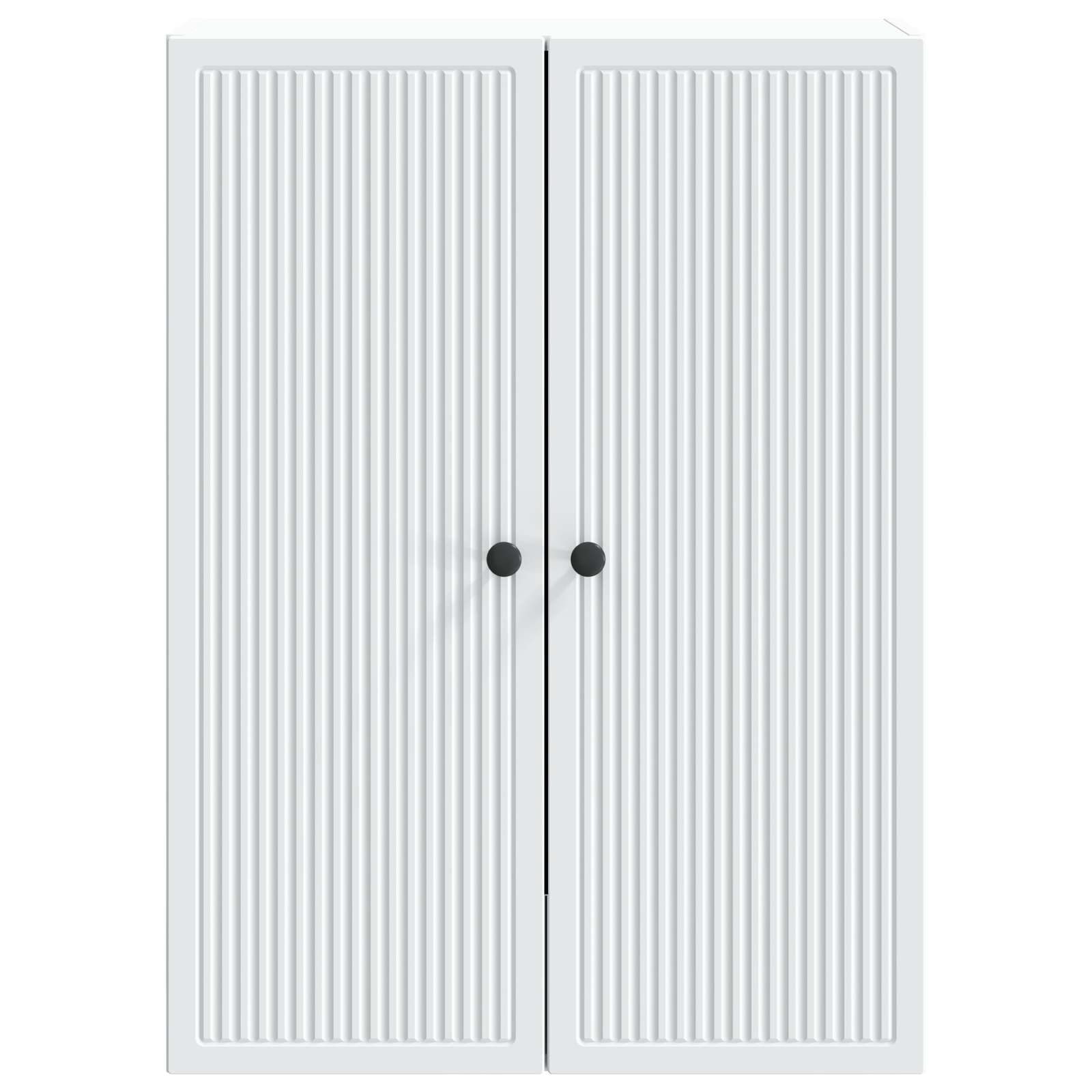 Wandkast Wit 66 x 34,5 x 90 cm Bewerkt hout