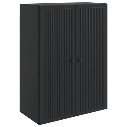 Wandkast Zwart 66 x 34,5 x 90 cm Bewerkt hout