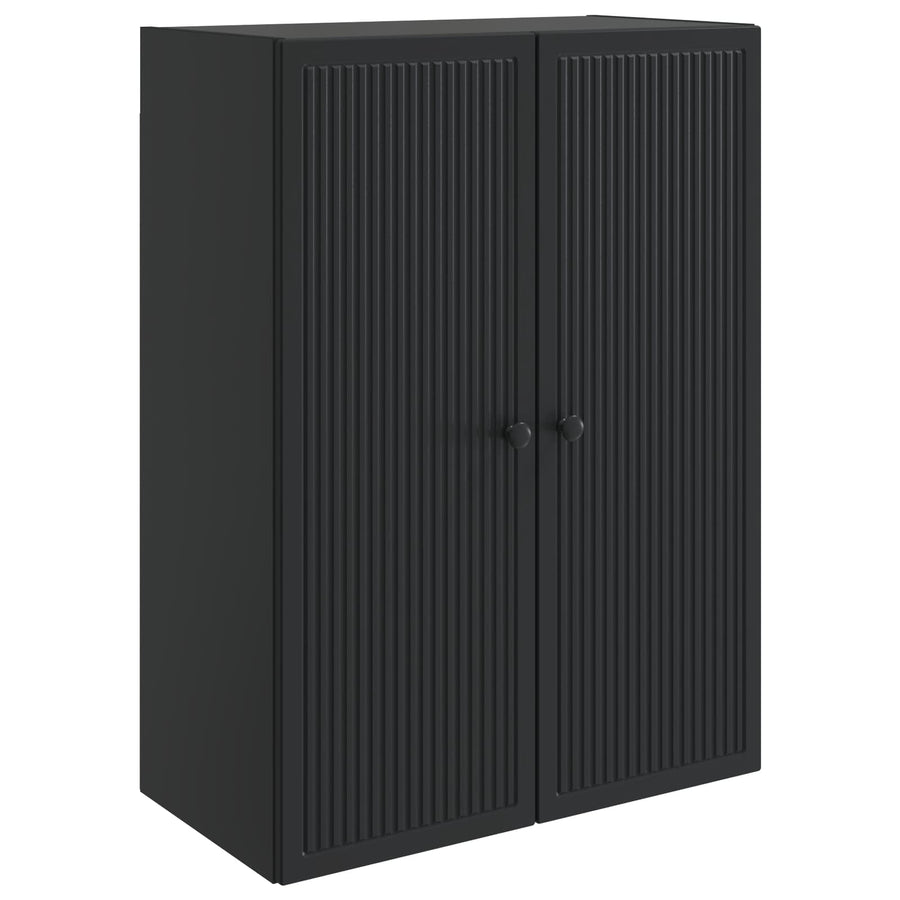 Wandkast Zwart 66 x 34,5 x 90 cm Bewerkt hout