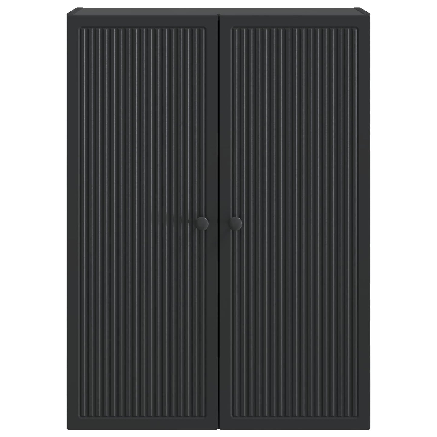 Wandkast Zwart 66 x 34,5 x 90 cm Bewerkt hout