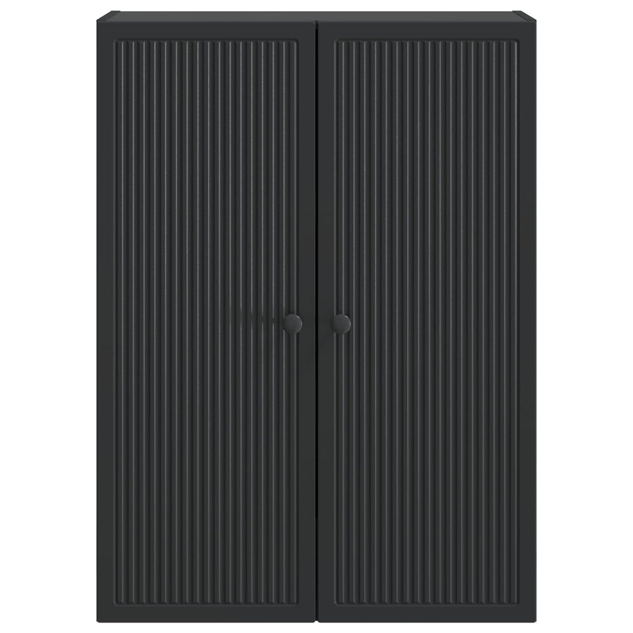 Wandkast Zwart 66 x 34,5 x 90 cm Bewerkt hout