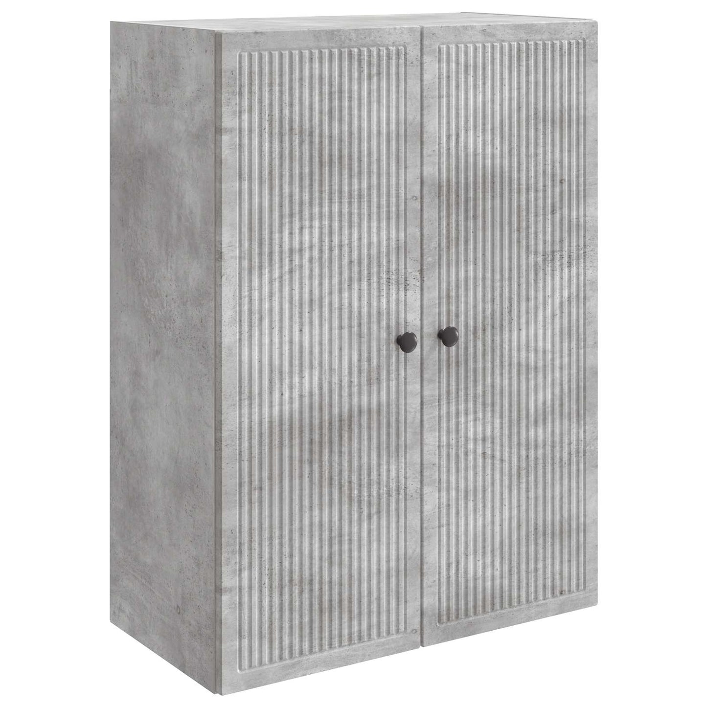 Wandkast Betongrijs 66 x 34,5 x 90 cm Bewerkt hout