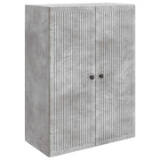 Wandkast 66x34.5x90 cm betongrijs bewerkt hout