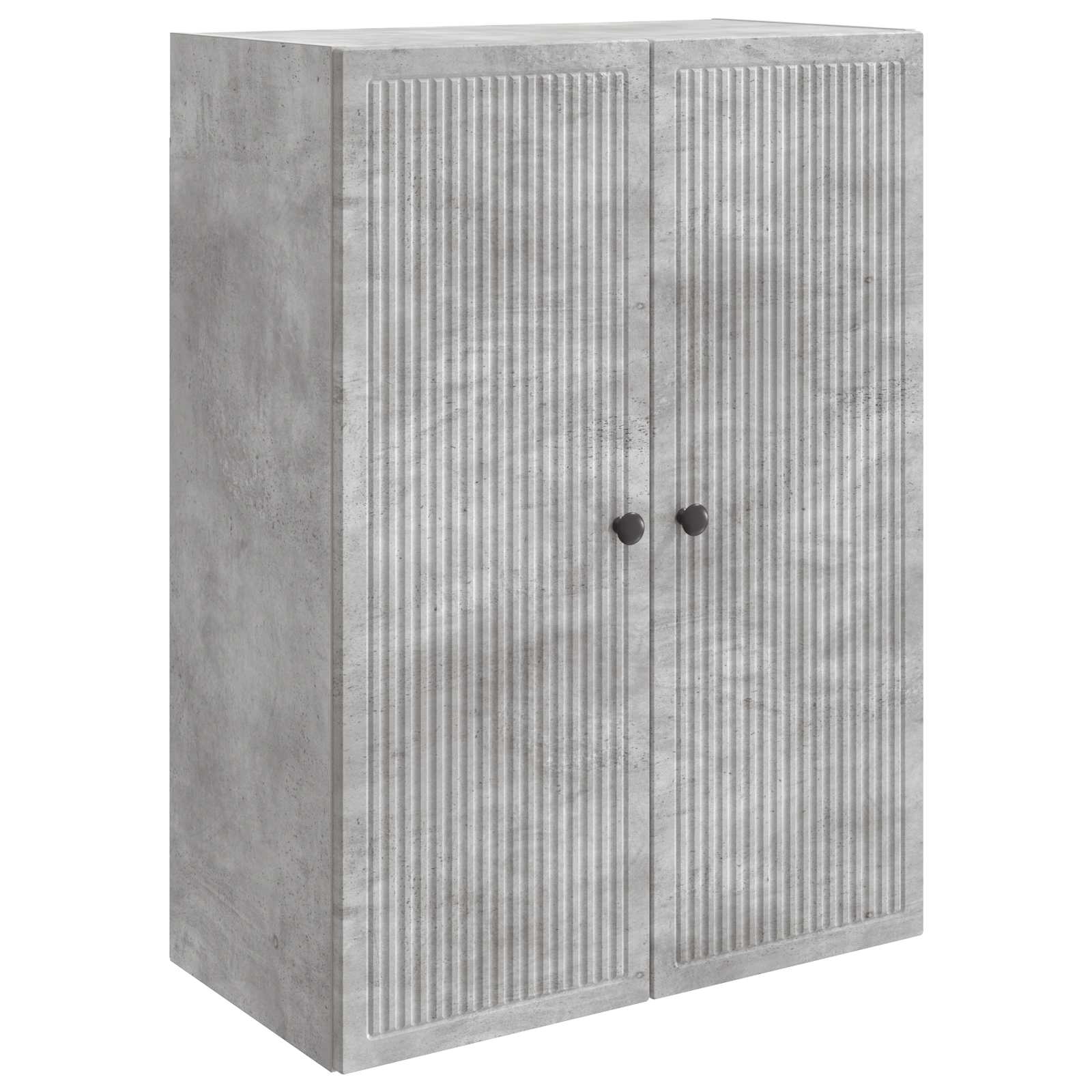 Wandkast Betongrijs 66 x 34,5 x 90 cm Bewerkt hout