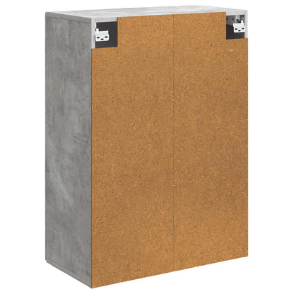 Wandkast Betongrijs 66 x 34,5 x 90 cm Bewerkt hout