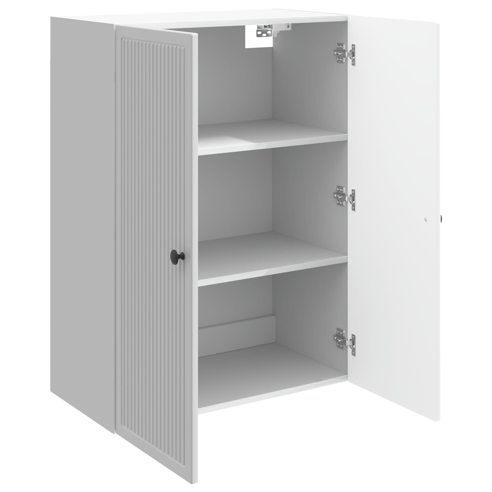 Wandkast Hoogglans Wit 66 x 34,5 x 90 cm Bewerkt hout