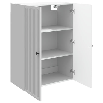 Wandkast Hoogglans Wit 66 x 34,5 x 90 cm Bewerkt hout