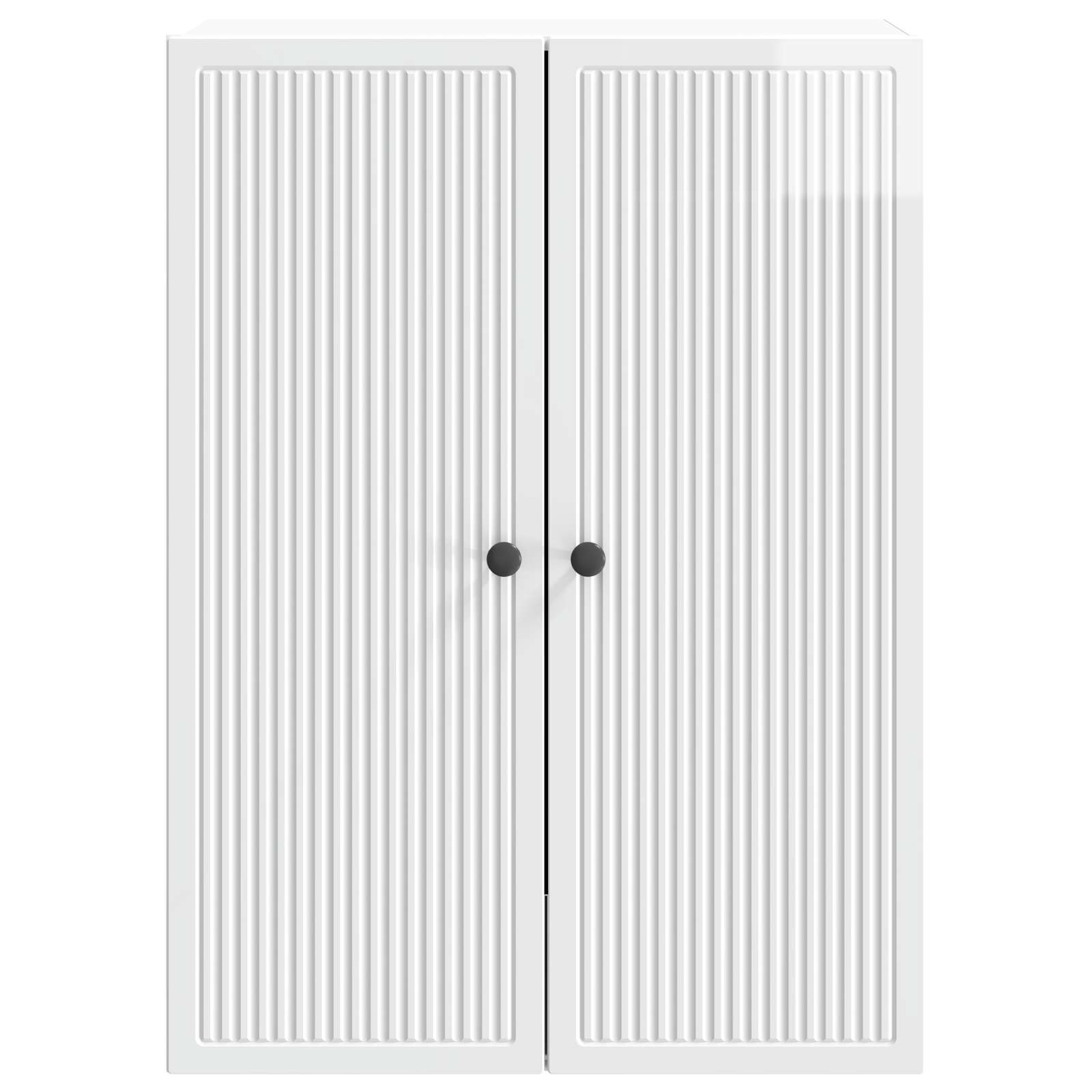 Wandkast Hoogglans Wit 66 x 34,5 x 90 cm Bewerkt hout
