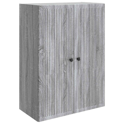 Wandkast Grijs Sonoma 66 x 34,5 x 90 cm Bewerkt hout