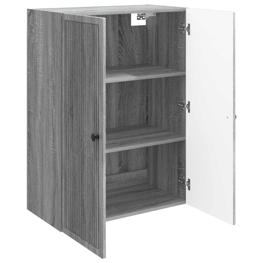 Wandkast Grijs Sonoma 66 x 34,5 x 90 cm Bewerkt hout