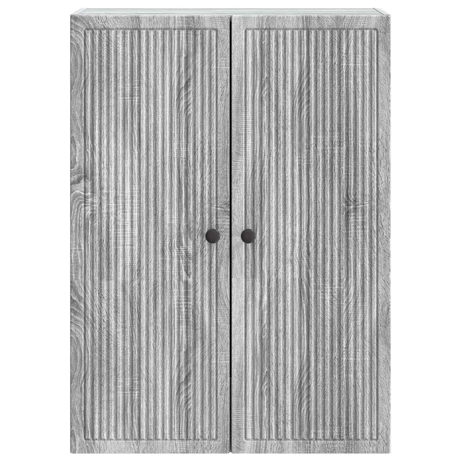 Wandkast Grijs Sonoma 66 x 34,5 x 90 cm Bewerkt hout