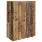Wandkast bewerkt hout 66x34,5x90 cm