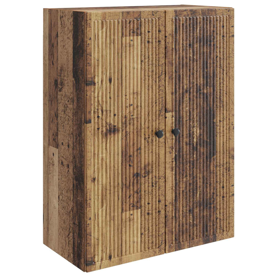 Wandkast Oud hout 66 x 34,5 x 90 cm Bewerkt hout