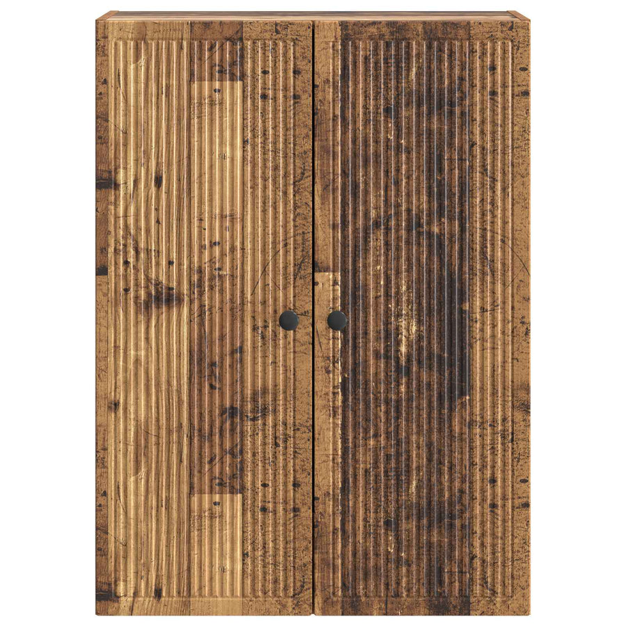 Wandkast Oud hout 66 x 34,5 x 90 cm Bewerkt hout