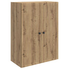 Wandkast 66x34,5x90 cm eiken bewerkt hout