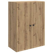 Wandkast 66x34,5x90 cm eiken bewerkt hout