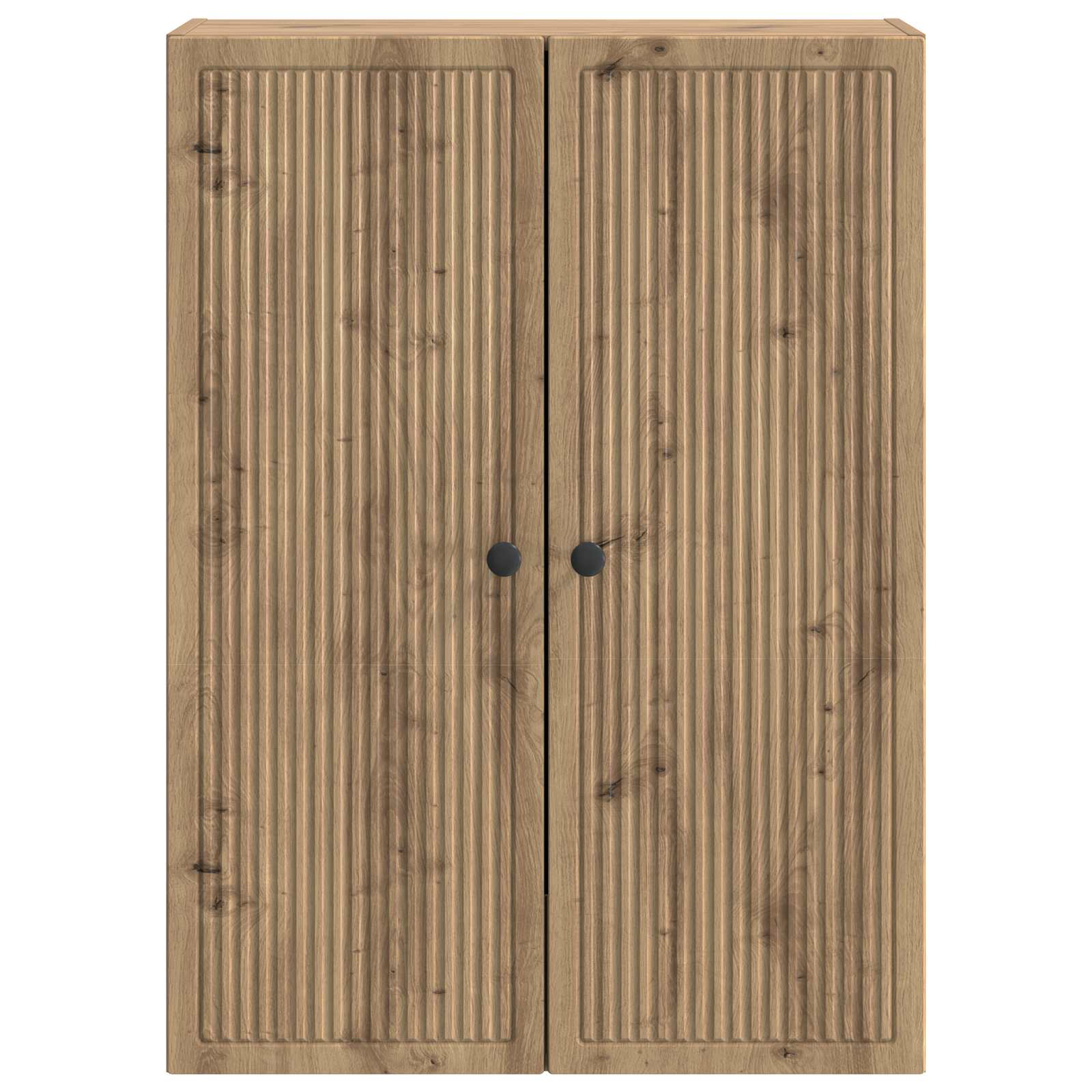 Wandkast Artisanaal eiken 66 x 34,5 x 90 cm Bewerkt hout