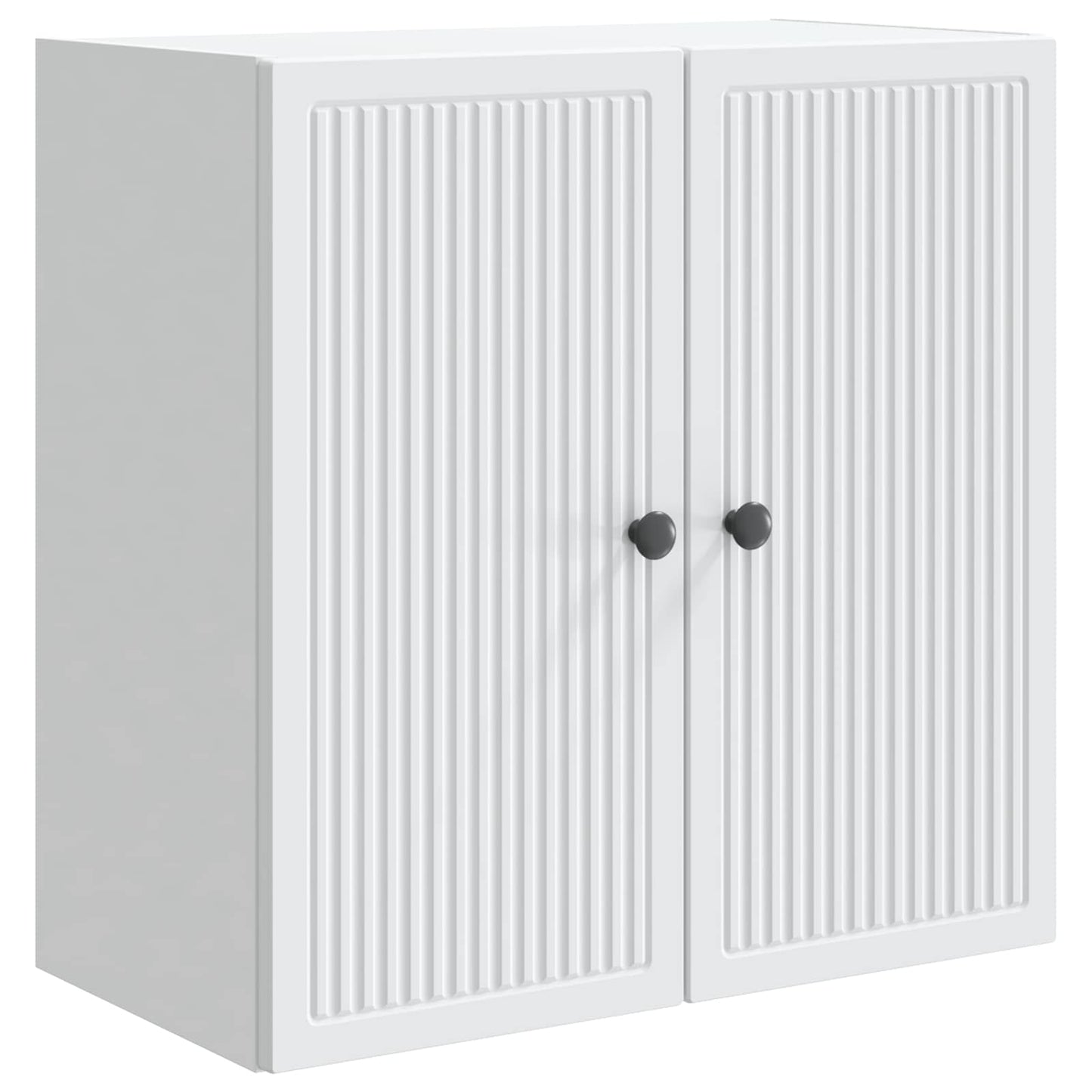 Wandkast Wit 59 x 31 x 60 cm Bewerkt hout