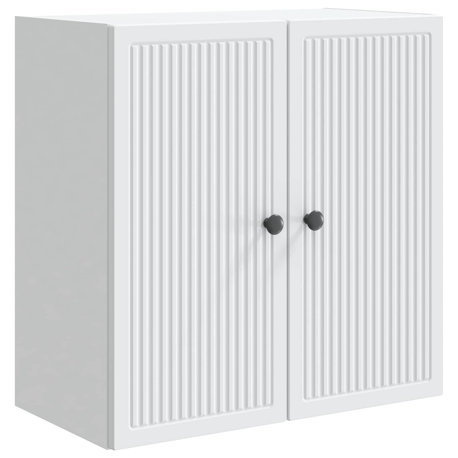 Wandkast Wit 59 x 31 x 60 cm Bewerkt hout
