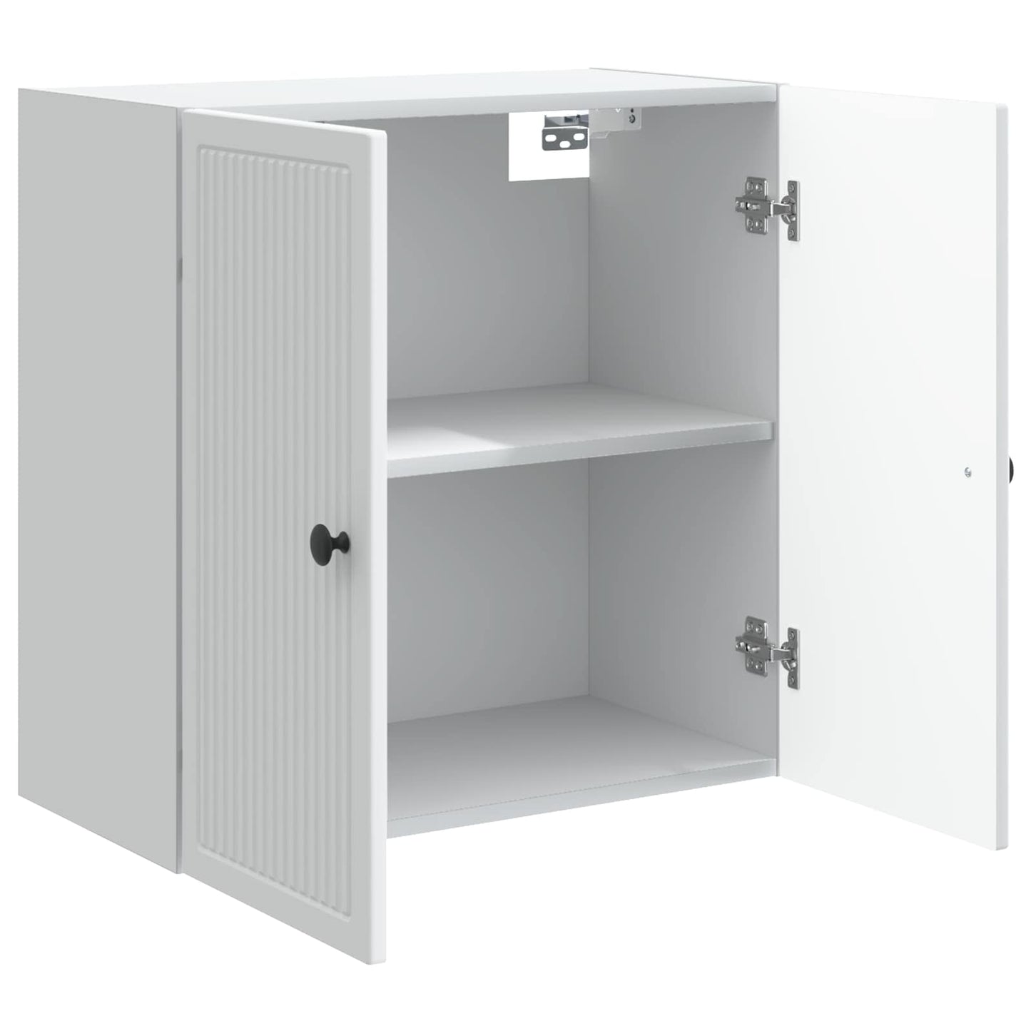 Wandkast Wit 59 x 31 x 60 cm Bewerkt hout