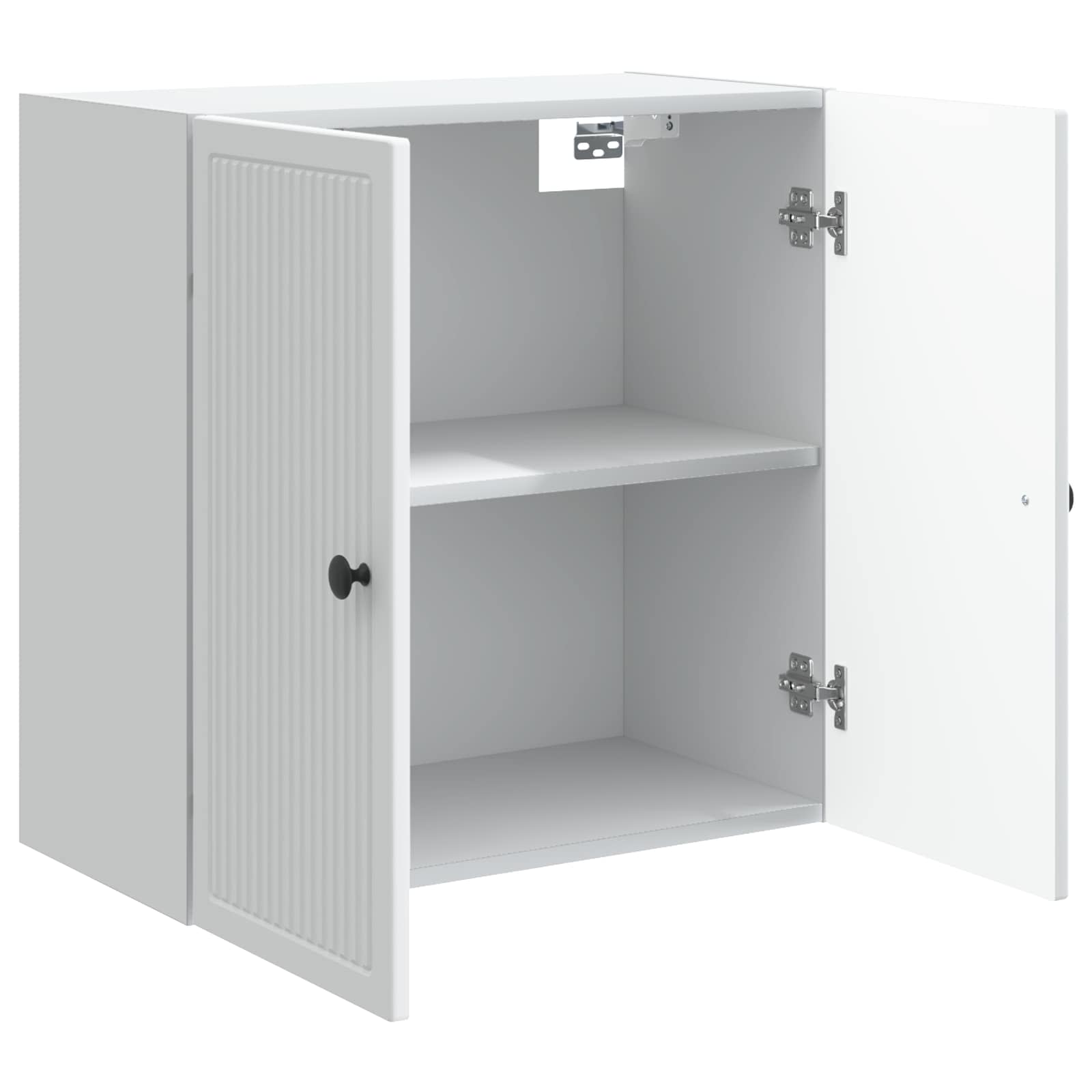 Wandkast Wit 59 x 31 x 60 cm Bewerkt hout