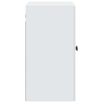 Wandkast Wit 59 x 31 x 60 cm Bewerkt hout