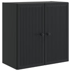 Wandkast 59x31x60 cm bewerkt hout zwart
