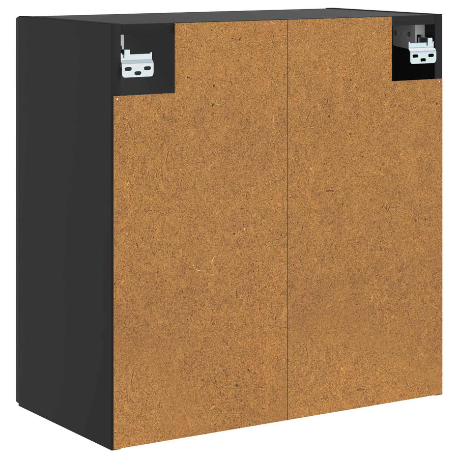 Wandkast Zwart 59 x 31 x 60 cm Bewerkt hout