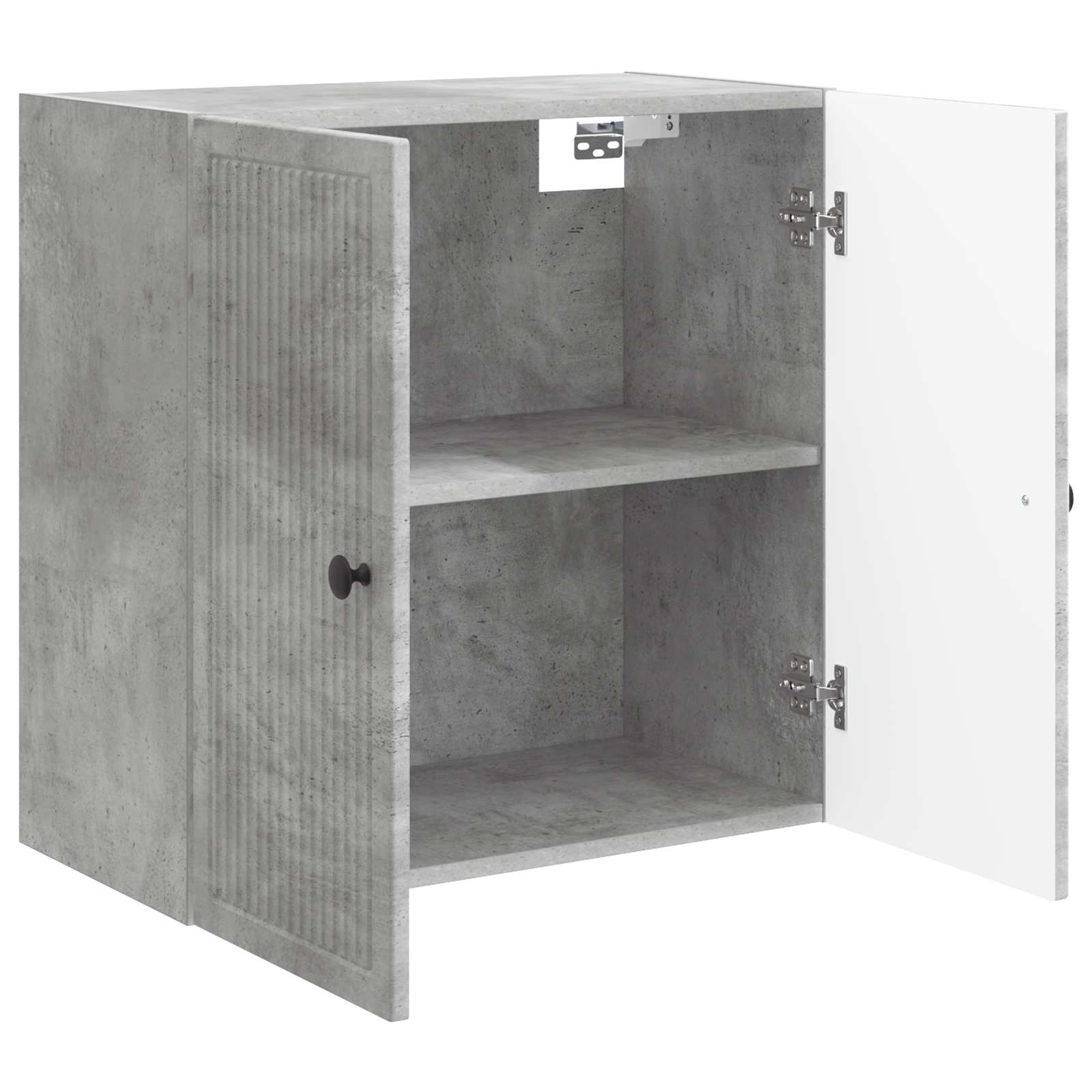 Wandkast Betongrijs 59 x 31 x 60 cm Bewerkt hout