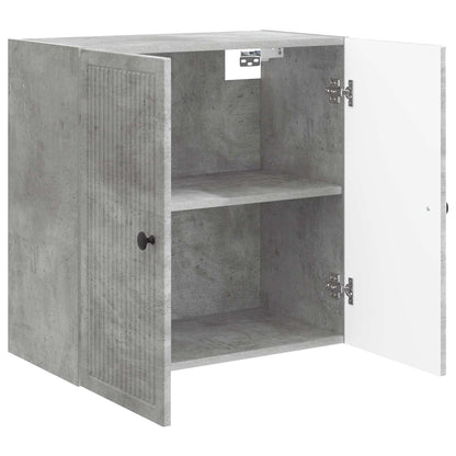 Wandkast Betongrijs 59 x 31 x 60 cm Bewerkt hout
