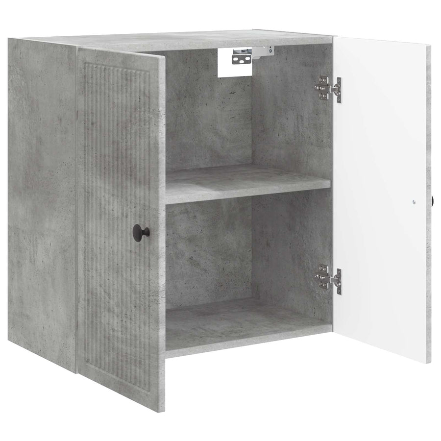 Wandkast Betongrijs 59 x 31 x 60 cm Bewerkt hout