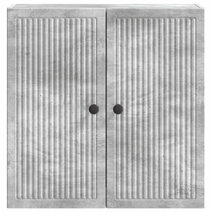 Wandkast Betongrijs 59 x 31 x 60 cm Bewerkt hout