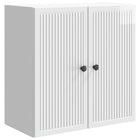 Wandkast 59x31x60 cm hoogglans wit bewerkt hout