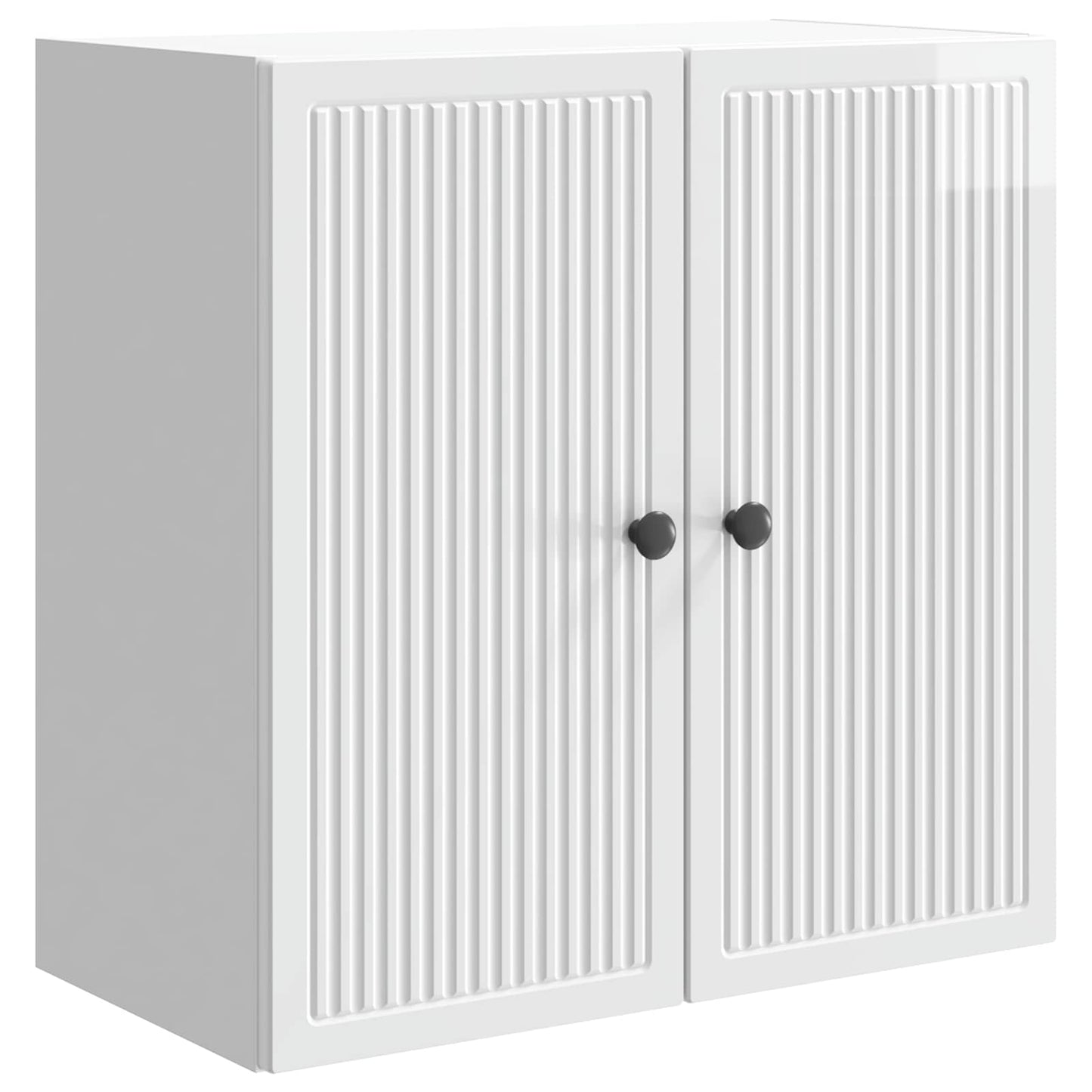Wandkast Hoogglans Wit 59 x 31 x 60 cm Bewerkt hout