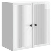 Wandkast 59x31x60 cm hoogglans wit bewerkt hout