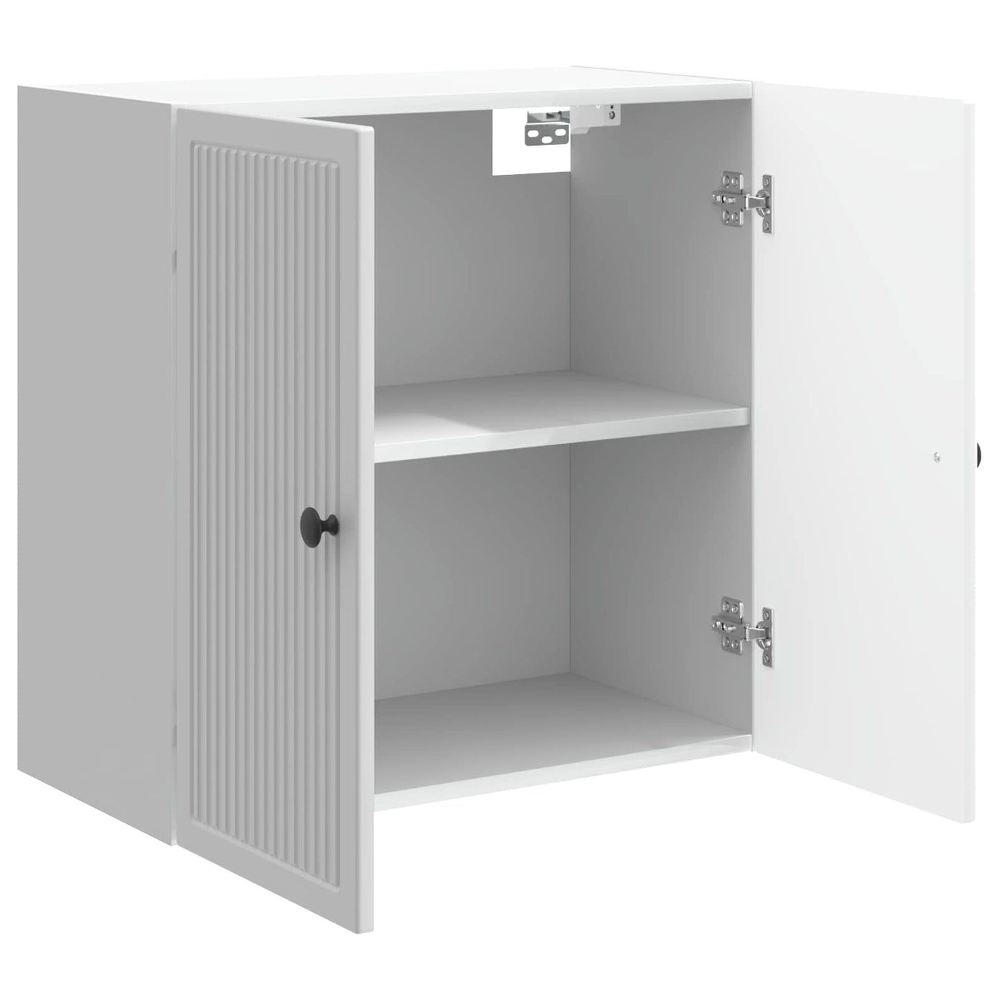 Wandkast Hoogglans Wit 59 x 31 x 60 cm Bewerkt hout