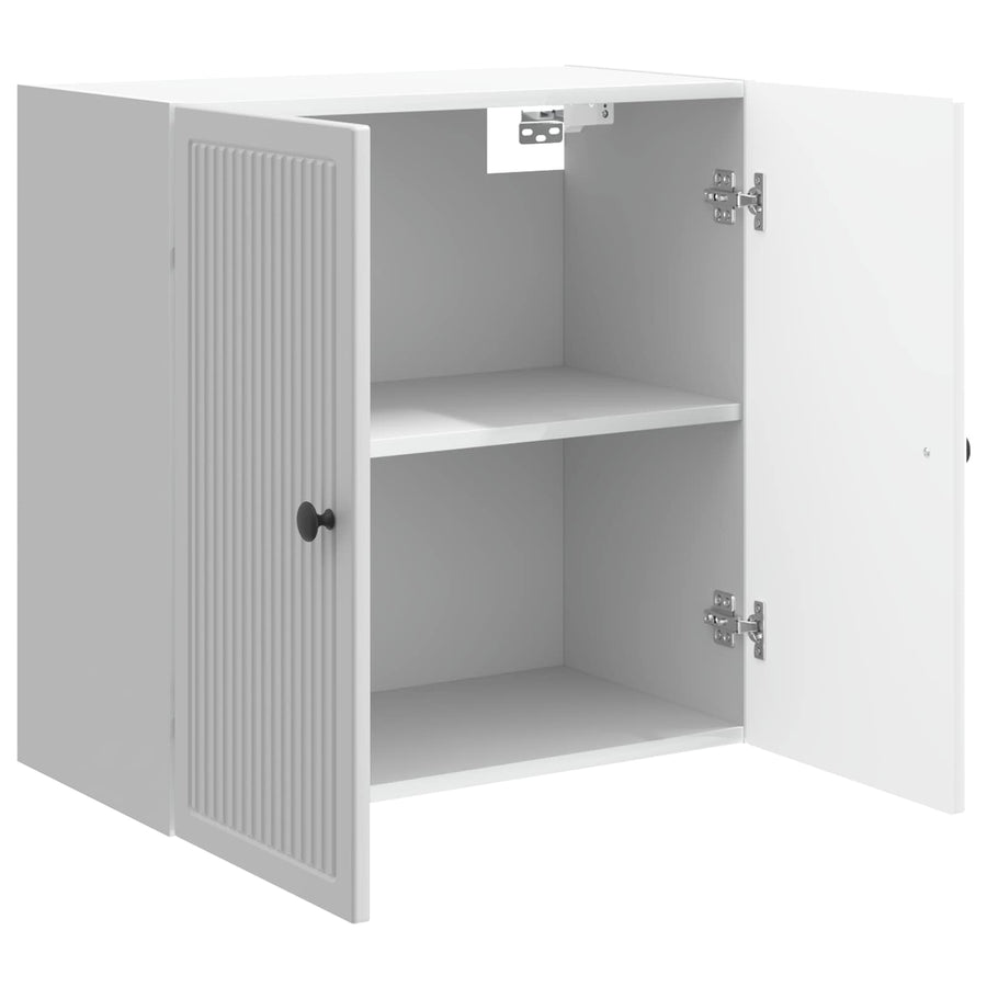 Wandkast Hoogglans Wit 59 x 31 x 60 cm Bewerkt hout