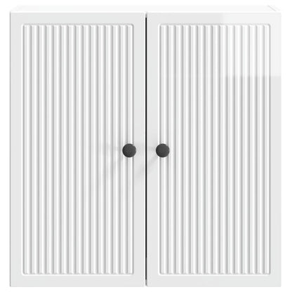 Wandkast Hoogglans Wit 59 x 31 x 60 cm Bewerkt hout