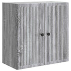 Wandkast 59x31x60 cm bewerkt hout grijs
